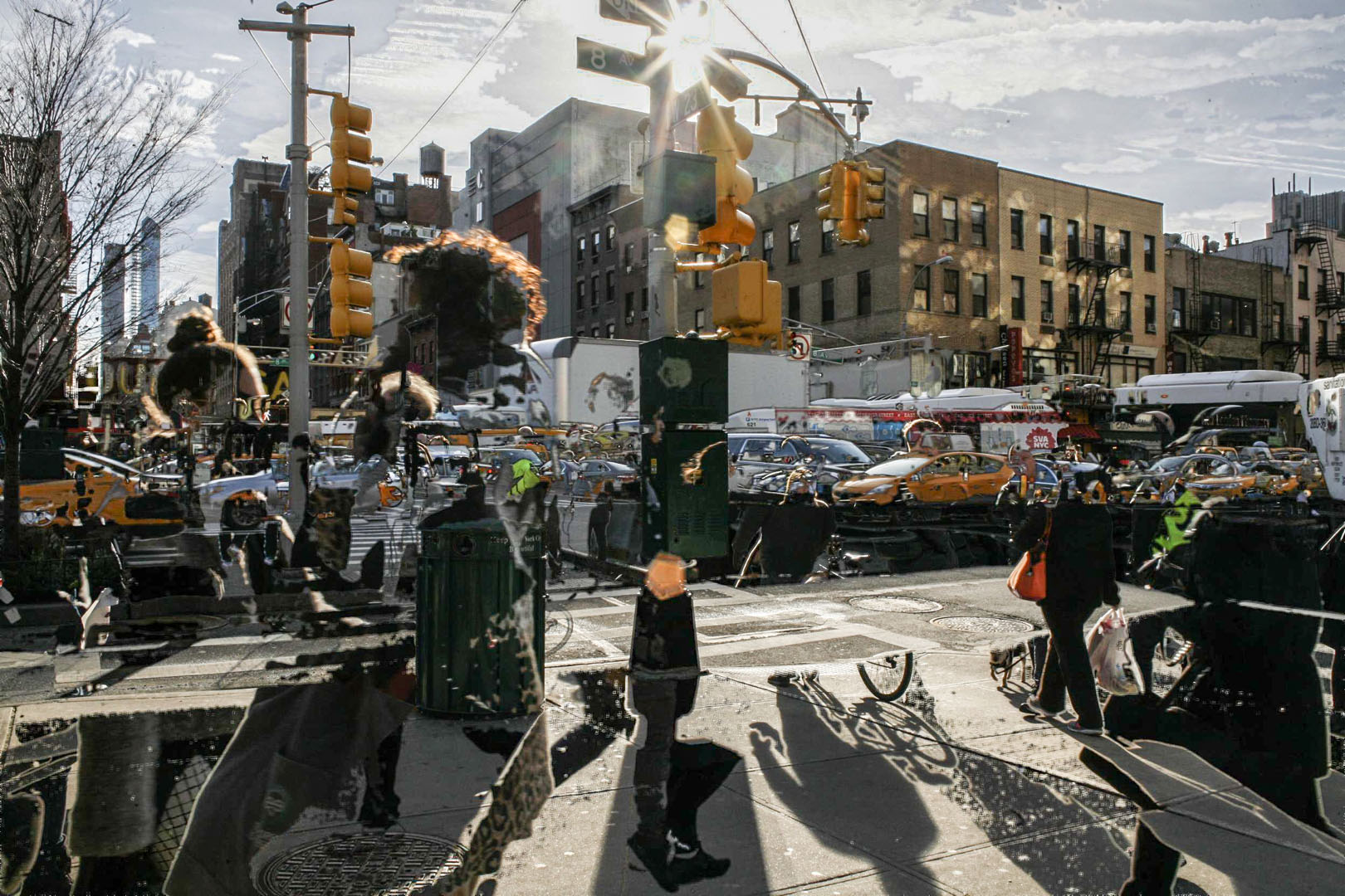 Automated Digital Photo Collage: 23rd Street and 8th Avenue, 2016, 24” x 36” dye sublimation on aluminum, 1 of 4