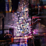 Guillermo Arismendi, 100921 TX, 2021. Digital monoprint on aluminum, 24 x 24 inches. Edition of one.