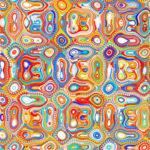 Elio Ramos-Colón, Paint Particles, 2021-2022. Digital monoprint on aluminum, 24 x 24 inches. Edition of one.