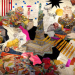 Negin Ehtesabian, Googled Earth (the US), 2021, digital print on fabric, 69 x 61 inches edition of 5