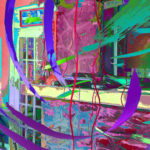 Darcy Gerbarg, ExcerptsW, 2022, Acrylic on Canvas, 72" H x 36" W