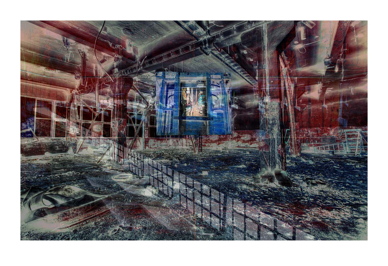 Frank Gillette, Post-Apocalypse 11. Digital collage, 44x64in.
