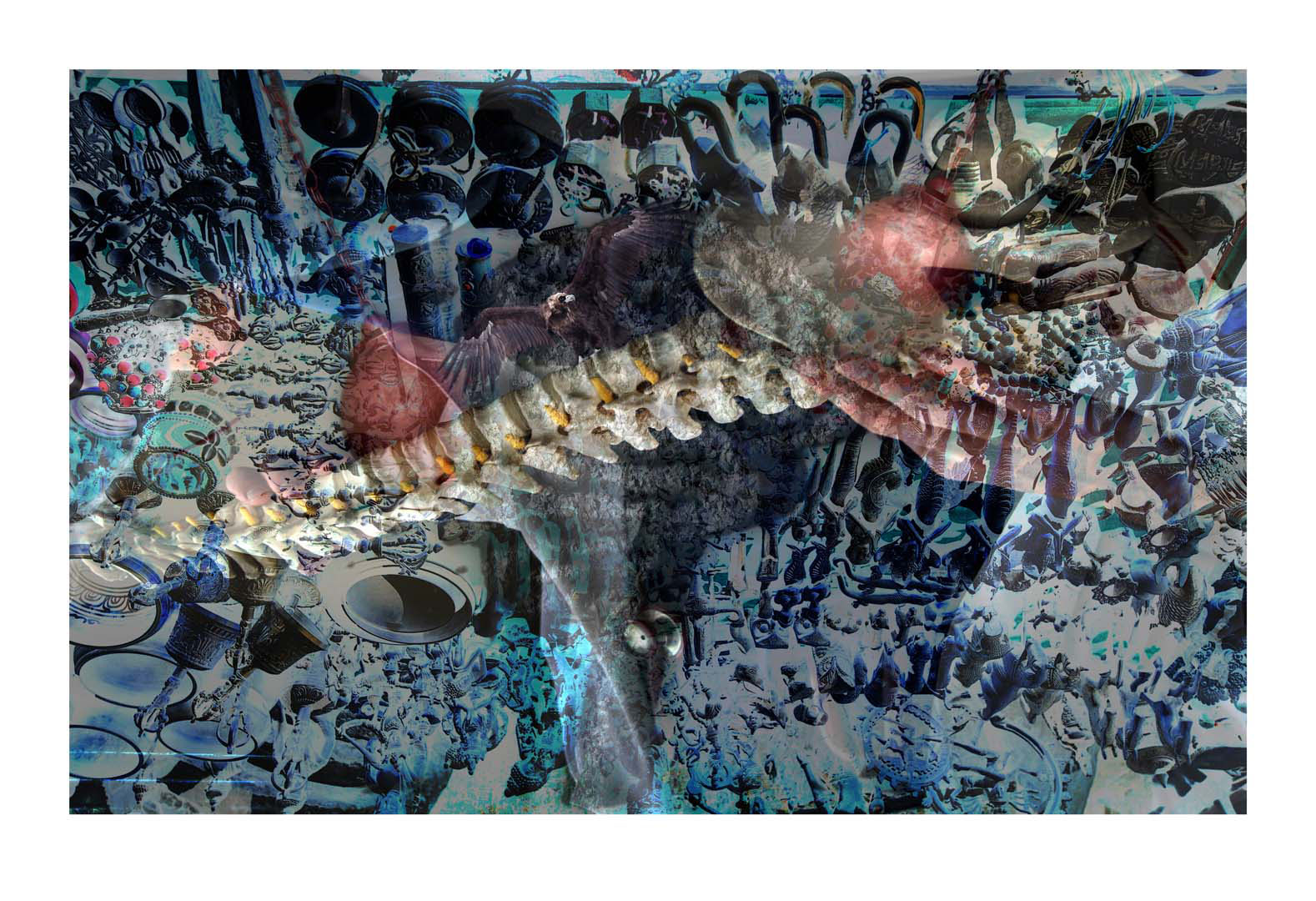 Frank Gillette, Post-Apocalypse 40. Digital collage, 44x64in.