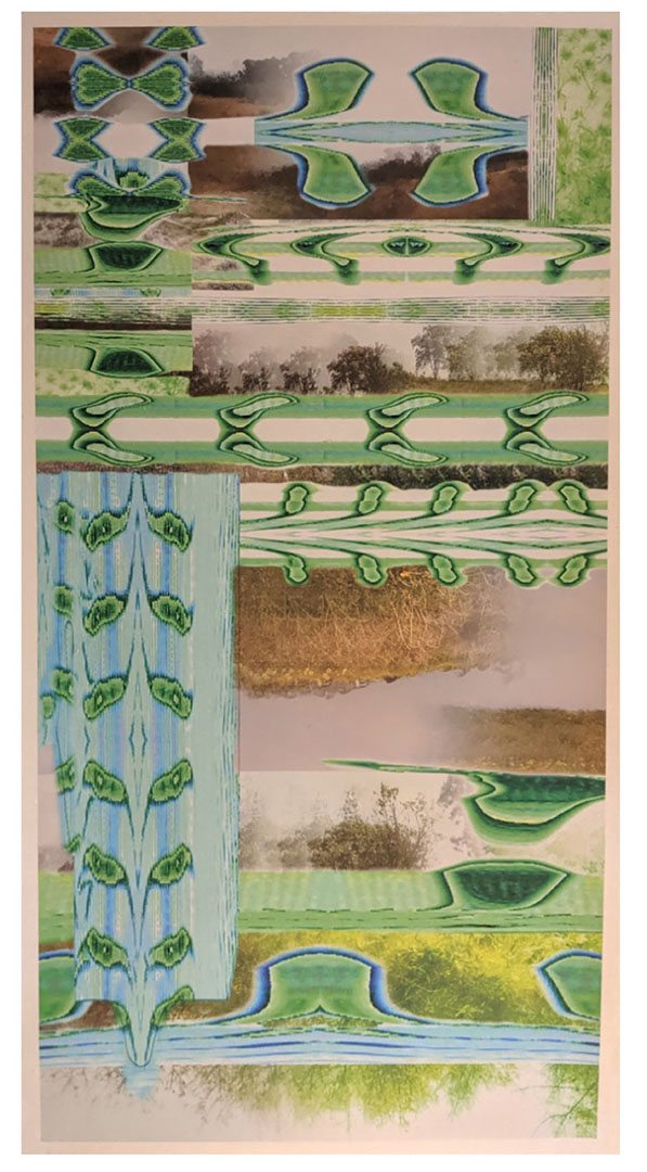 LoVid, Ice Age, 2019, Archival inkjet on handmade bamboo paper, 57 x 30 in (framed), Edition 2/3.