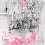 Steve Miller, The Name Comes Later, 2017. Pigment dispersion, silkscreen on canvas, 137 x 79.5 inches.