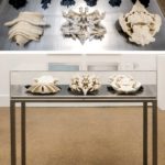 Suzanne Anker, Rorschach Ser, 2004-05. Rapid Prototype Sculptures. Plaster and resin, bronze.