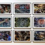 Frank Gillette, digital collages. Installation view, Transept Gallery. Photo by Jeff Heatley/AAQ East End.