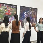 Visitors take in Football by Roz Dimon